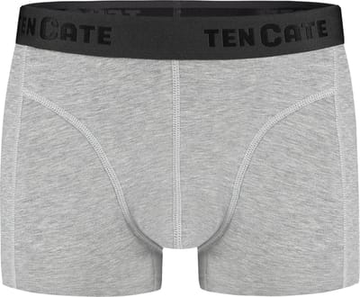 Ten Cate Basics shorty grey melange 2-pack voor Heren | Maat S