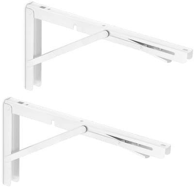 1 Paar klapconsoles for zware lasten 350 x 175 mm wit draagkracht tot 150 kg van SOTECH