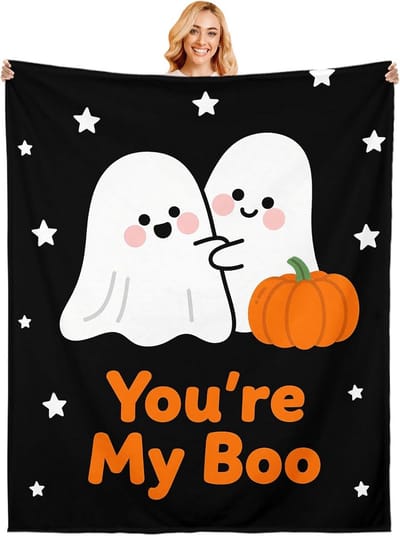 Halloween Deken voor Volwassenen - Perfect als Cadeau en Decoratie