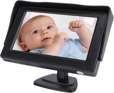 Baby Autocamera - Babyfoon Monitor - Veilig Rijden - Geavanceerd Nachtzicht - 4.3 Inch HD - Zwart