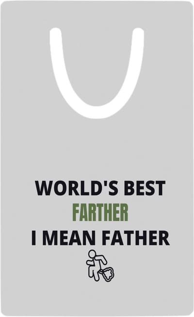 Hacebo® - worlds best farther metalen boekenlegger - Papa - cadeau papa - cadeau - verjaardag papa - vaderdag - beste papa Bladwijzer boekenleggers - 7.6 cm x 5cm