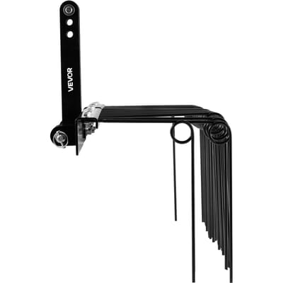 150 cm Aanhangende Landschaps hark, 3-punts hefinrichting Gazon verticuteerhark, 26 Veerstalen tanden, voor Categorie 1 Tractoren, Heavy Duty & Roestbestendig
