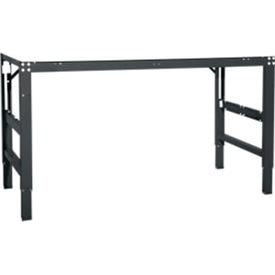Werktafel Ergo, elektro-hydrauliek, blad melamine, 1250 x 800 mm, antraciet