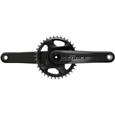 SRAM Force AXS D1 Crankset 46 Tanden zonder Trapaslager Dub, zwart Pedaalarmlengte 175mm