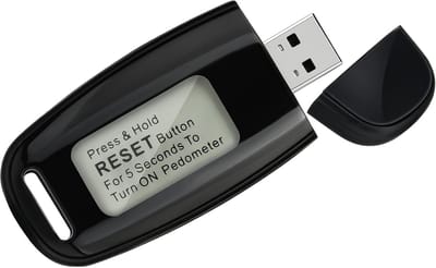 Digitale Stappenteller - Clip-on Teller - Fitness Doelen - 3-Assige Sensor - 5.5 x 2.9 cm - Zwart