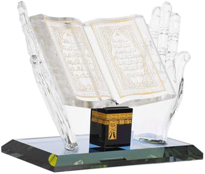 JHUBERS- Kristalornament Glanzend - Decoratie - Moslim Ambachten - Klassiek - Hoogwaardig Kristal - 3 Stuks