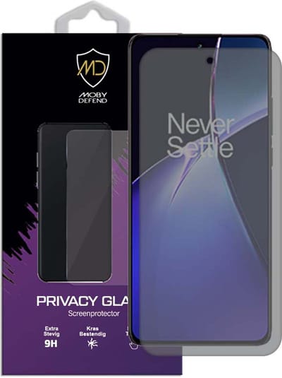 MobyDefend Screenprotector - Geschikt voor OnePlus Nord CE 4 - Matte Privacy Glass Screensaver