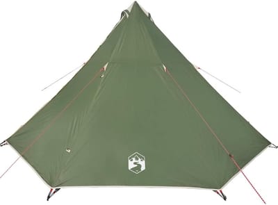 Familietent Tipi - Kampeertent Outdoor - Ruim Kamperen - Waterdicht PU-coating - 8 Personen - Groen