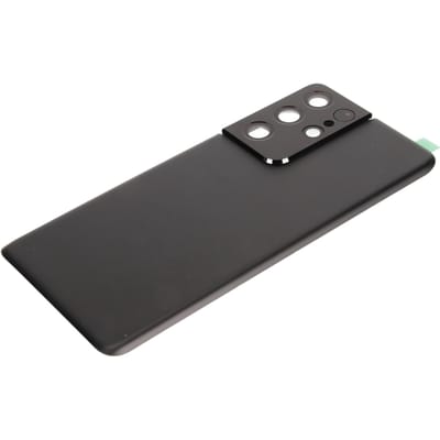 Achterkant Glas Vervanging Telefoon Achterkant Glazen Deur met Vooraf Geïnstalleerde Camera Frame Tape voor Galaxy zwart