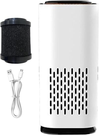 Luchtreiniger - Luchtfilter Auto - Frisse Lucht - 12 Miljoen Negatieve Ionen - 134 cm Hoog - Wit