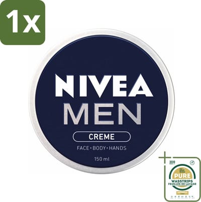 1 x NIVEA MEN - Crème - Bodycrème - 150 ml- Crème Voor Mannen - Crème Voor Gezicht - Crème Voor Lichaam - Crème Voor Handen - Dagcrème