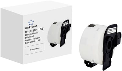 Renkforce RF-6027494, Wit, Zelfklevend printerlabel, Doorlopend etiket, Rol, Papier, Direct thermisch