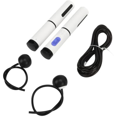 Elektronisch Springtouw Workout Verzwaard Handvat Smart Oefening Springtouw Zwart 2,8 meter white
