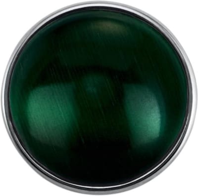 Quiges - Drukknoop Mini 12mm Cateye Donker Groen - EBCMK026