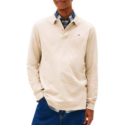 Polo T-shirt Tommy Hilfiger Slim Placket Longsleeve Hommes