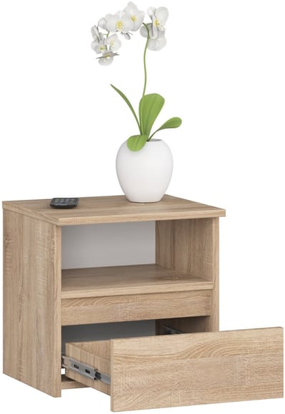 Nachtkastje CL1 met 1 Lade / AKORD Furniture Factory / Sonoma Eik / 40 x 40 x 35 cm