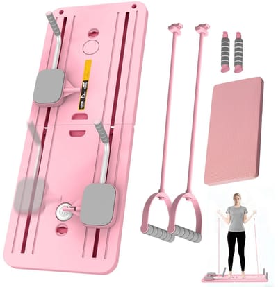 ACEP alles in 1 Abs trainer - Rose - Ab roller - Pilates board - Fitness - Fitnessmat - Weerstandsbanden - Buikspiertrainers - Afvallen - Afslanken