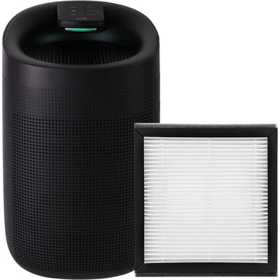 Florixa® Luchtontvochtiger en luchtreiniger - Luchtontvochtiger slaapkamer - Luchtontvochtiger - Zwart - 22cm x 32cm x 21cm