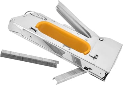 Nietpistool - Handnieter - Huisdecoratie - Zware Metalen Constructie - 2400 Nietjes - Zilver