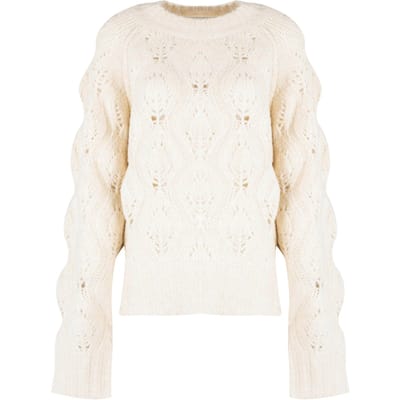 Silvian Heach stoppen Oversize Vrouw beige