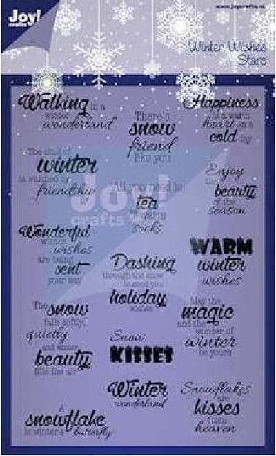 Joy! crafts - Noor! Design - Clearstamp - Winter Wishes - Stars - 6410/0124