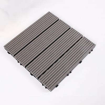 Terrasplanken Composiet - Vloertegels Buiten - Terras Aanleggen - Klik Systeem - 10 Stuks 30x30 - Bruin
