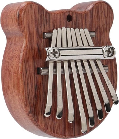 Mini Duimpiano - Kalimba Muziekinstrument - Mooie Muziek Maken - 8 Metalen Toetsen - 7 x 6 x 2 cm