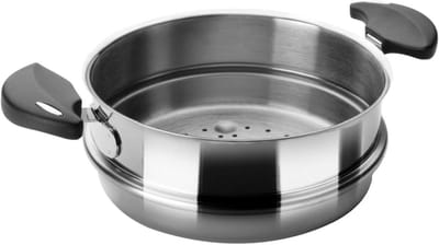 Stoompan 20 cm RVS met Bakelieten Handvatten - Geschikt voor Vaatwasser