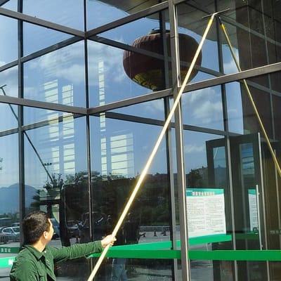 Raamreinigingspaal - Telescopische reiniger - Hoge ramen wassen - Uitschuifbaar ontwerp - 86 meter - Grijs