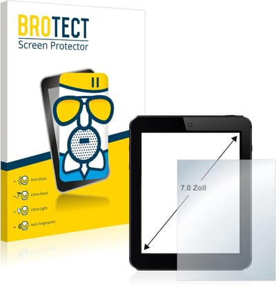BROTECT - Screenprotector voor Tablets met 7 inch Schermen [152.5 mm x 91.5 mm, 15:9] - Folie Beschermfolie Beschermglas matte