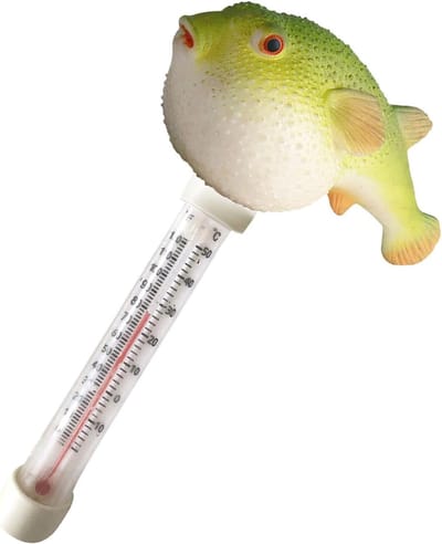 Drijvende Temperatuurmeter - Waterthermometer Cartoon - Zwembad Spa - Grote Duidelijke Aflezing - 19 x 8.5 cm