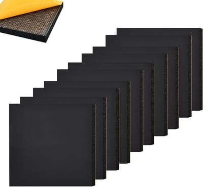 Zelfklevende EVA Foam Platen, Dikke Antislip Vloerbeschermers en Meubel Pads voor Geluiddemping en Isolatie (10mm Dikte - 150x150mm, 10 Stuks)