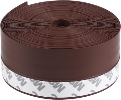 Sealing Strip 4.5 x 10 m Self-Adhesive Silicone Tape Multifunctional Draught Excluder Soundproof Windproof Dust Cover for Doors Windows Glass Doors