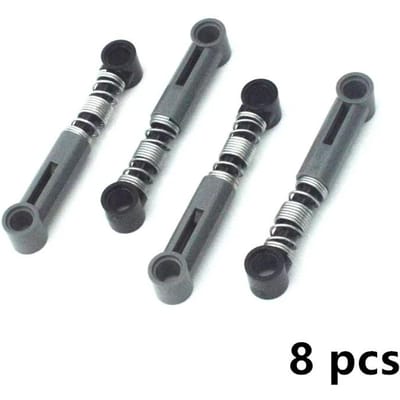 Composants Techniques MOC Souple Dur Ressort Briques de Construction Briques auto-bloquantes Fixations Amortisseurs 18404 76138 76537 gray