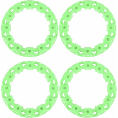 4 Stuks 10 Inch ATV Wielkap Naafbescherming Decoratie Velgkap Plastic Krasbestendig Sportieve Look voor Go-kart groen