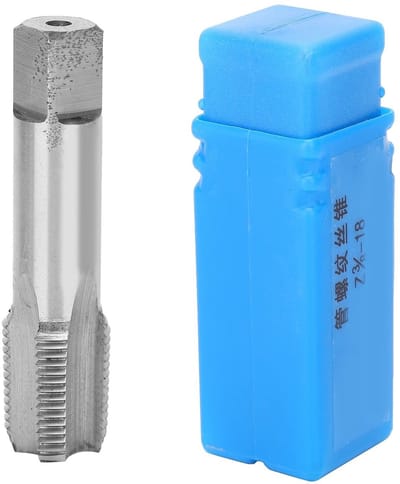 Dailygoods- Draadtap HSS Snelstaal 3/8 Inch - 18 Tanden - 7 cm Lengte - Amerikaans Systeem - Roestvrij Staal - Hoog Snijdend - Tap