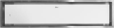 Gurari - afzuigkap - GCH 974 SU 120 Diamant - inbouwafzuigkap - inbouw - plafondafzuigkap - 120 cm - 120 x 30 cm - 850m³/h - roestvrij staal - wit - glas
