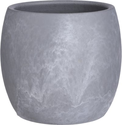 Mica Decorations Lester Bloempot - 20x20x18 cm - Lichtgrijs