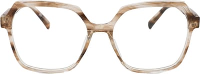 VERTEBRIL Mira - Sterkte -1.50 - Kleur Maple - GEEN leesbril – Unisex bril voor veraf - Moderne uitstraling - Groot en robuust montuur – Aangename pasvorm – Kwalitatieve min-glazen – Flexveren – Myopie/bijziendheid - Inclusief etui en doekje