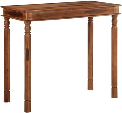 Houten Bartafel - Pub Tafel Keuken - Gezellig Samenzijn - Massief Acaciahout - 120x60x107 cm - Natuurlijk Hout