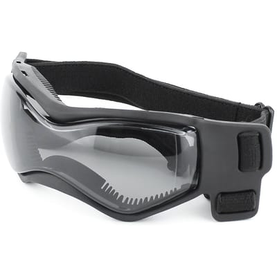 Lunettes de soleil pour chien Petite race Faciles à porter Lunettes de soleil pour petit chien Protection UV réglable Lunettes de soleil pour chiot Accessoires Idéal pour petit chien moyen Haute qualité S (11.5x4.5cm) noir