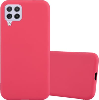 Cadorabo Hoesje geschikt voor Samsung Galaxy A22 4G / M22 / M32 4G in CANDY ROOD - Beschermhoes gemaakt van flexibel TPU silicone Case Cover