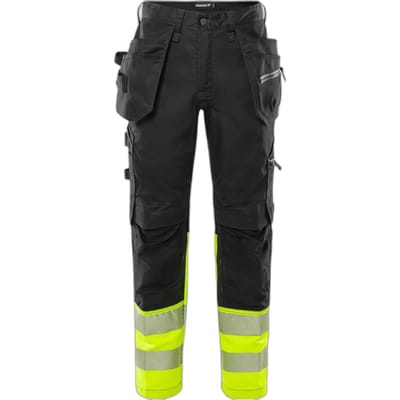 Fristads Signaliserende kleding High Vis stretchbroek voor vakmensen KL 1 2906 Gwm 301441