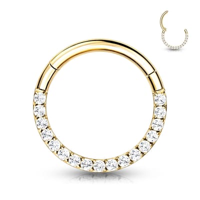 Piercing titanium front CNC 1.2x6 - goud - LMPiercings