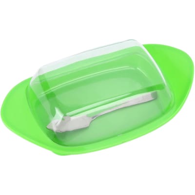 Boîte à découper le beurre en forme de bateau avec couteau à découper et couvercle, récipient pour fromage de qualité alimentaire pour la cuisine Type 2