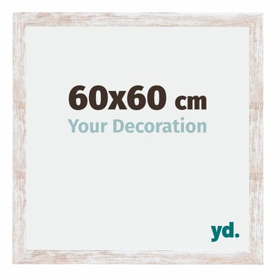 Your Decoration - Fotolijst 60x60 cm - MDF - White Wash - Catania