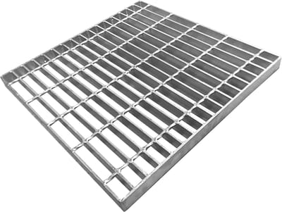 Afvoerrooster Staal - Inlooprooster Opvangbak - Water Afvoeren - Verzinkt Staal Duurzaam - 500x500mm Vierkant