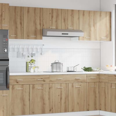 vidaXL - Bovenkast - Lyon - 50x31x60 - cm - bewerkt - hout - artisanaal - eikenkleur
