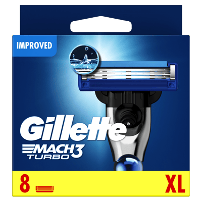 Gillette Mach3 Turbo 8ct: Mach3 Turbo 8 stuks