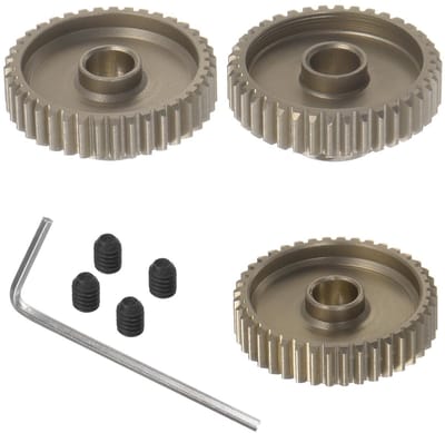 Set van 3 Sprockets 48DP voor RC Auto's en Buggies - 5mm Bore met 38T, 39T, 40T - Duurzaam Staal en Inclusief Inbussleutel